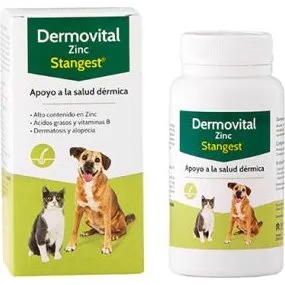 Stangest Dermovital Zinc Suplemento para Mascotas 60 Comprimidos