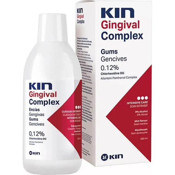 KIN Gingival Complex Enjuague Bucal con Clorhexidina 500 ml