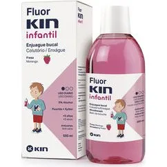 Kin Fluorkin Infantil Enjuague Bucal Anticaries Sabor Fresa 500ml