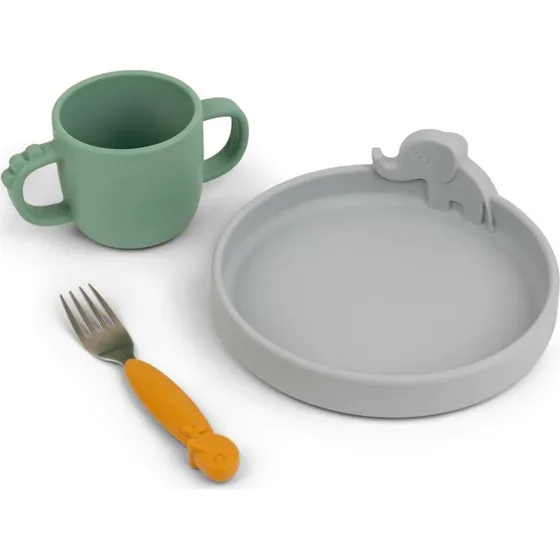 Done by Deer Vajilla Peekaboo 3 Piezas Multicolor