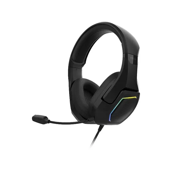 Krom Kopa 7.1 Auriculares Gaming RGB con Diadema Ajustable Negro