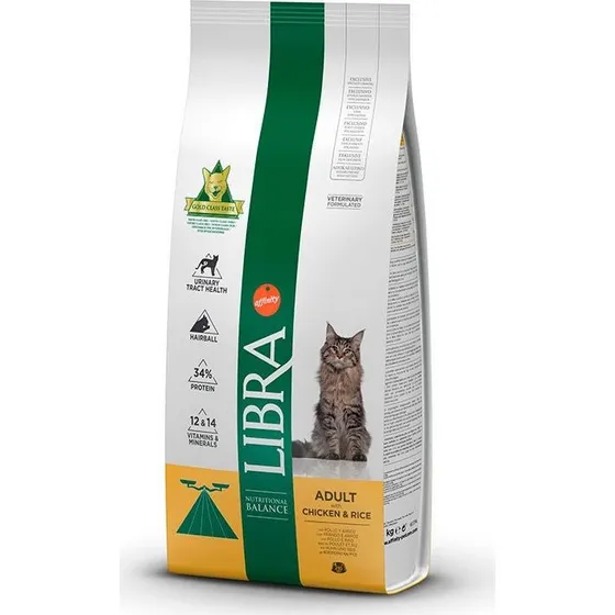 Affinity Libra Feline Adult Pollo y Arroz 12kg