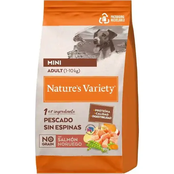 Nature's Variety Dog No Grain Mini Adult Salmon 3kg