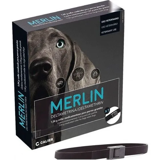 Collar Antiparasitario Calier Merlin para Perro de 65 cm