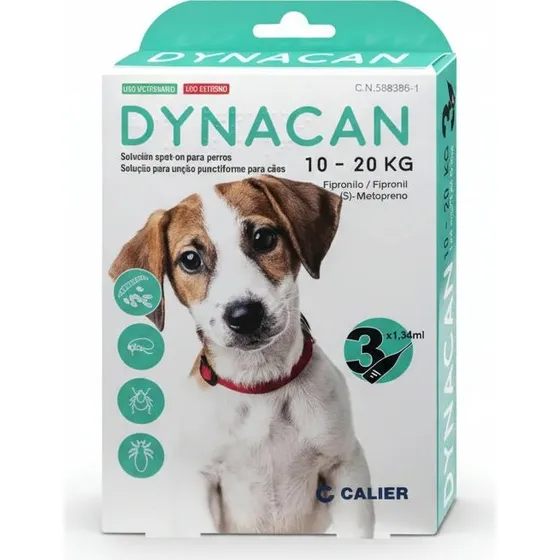 Calier Dynacan Antiparasitario para Perros 10-20 kg (3 Pipetas)