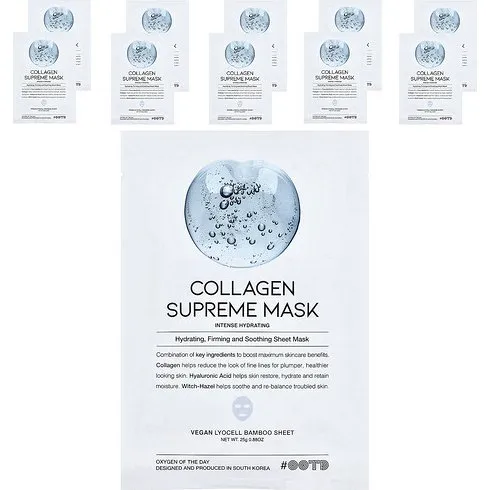 OOTD Mascarilla de Belleza con Colágeno Supreme - 10 Láminas