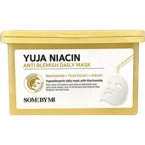 SOME BY MI Yuja Niacin Anti Blemish Daily Mask - 30 Unidades