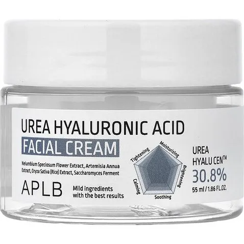 APLB Crema Facial con Urea Hyalu Cen™ y Ácido Hialurónico, 55 ml