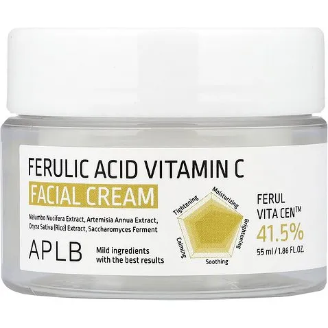 APLB Crema Facial con Ácido Ferúlico y Vitamina C, 55 ml