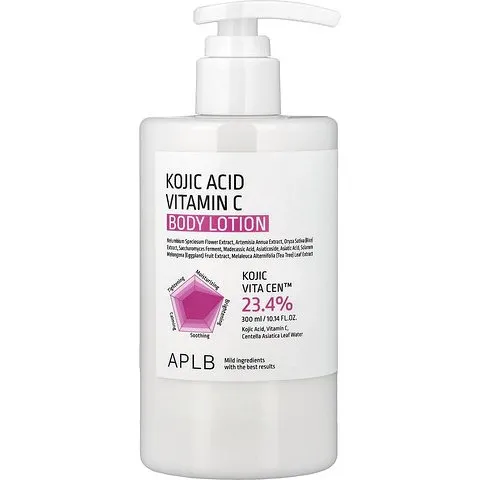 APLB Loción Corporal con Ácido Kójico y Vitamina C, 300 ml