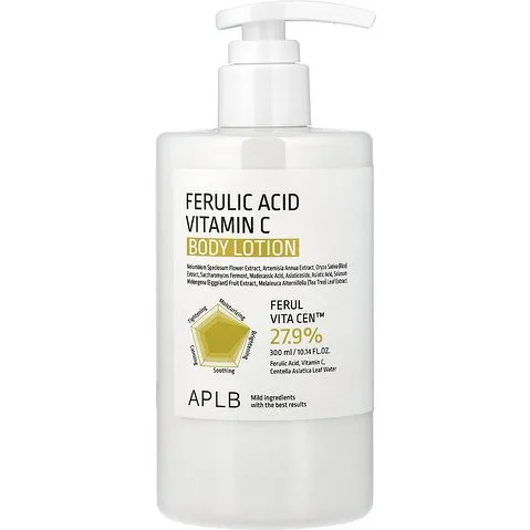 APLB Loción Corporal con Ácido Ferúlico y Vitamina C, 300 ml