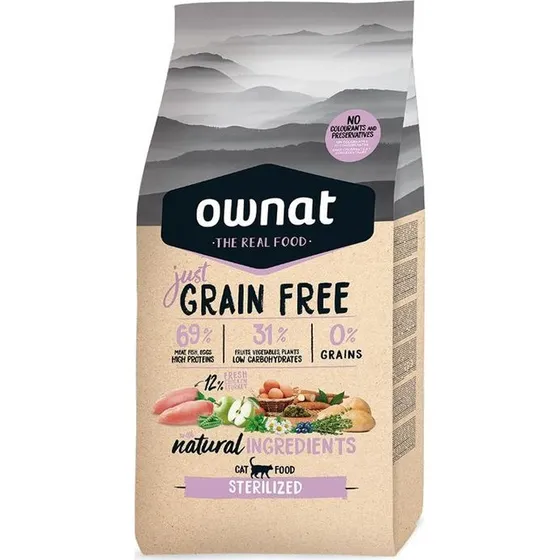 Ownat Cat Just Grain Free Sterilized 8 kg