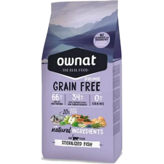 Ownat Cat Prime Grain Free Sterilized Fish 8 Kg