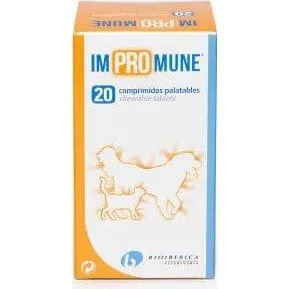 Bioiberica Impromune Suplemento Inmunológico para Perros y Gatos, 20 Comprimidos