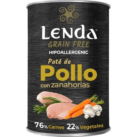 Lenda Lata Grain Free Pollo con Zanahorias 400g