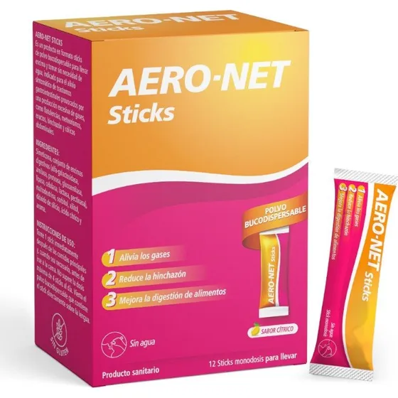 Uriach Aero Net 12 Sticks - Digestión y Alivio de Gases