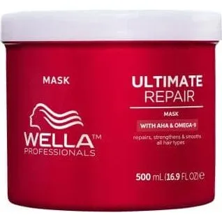 Wella Professionals Mascarilla Ultimate Repair con AHA y Omega 9, 500 ml