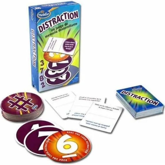 ThinkFun Distraction - Juego de Cartas para Memoria