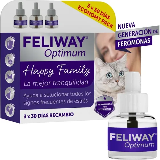 Feliway Optimum Recambio 48 ml Pack de 3 Unidades
