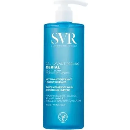 SVR Gel Exfoliante Xerial para Cara y Cuerpo, 400 ml