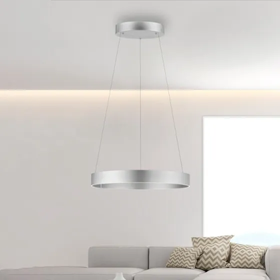 Paul Neuhaus Lámpara Colgante LED PURE E-Clipse, Piedra, Ø70 cm