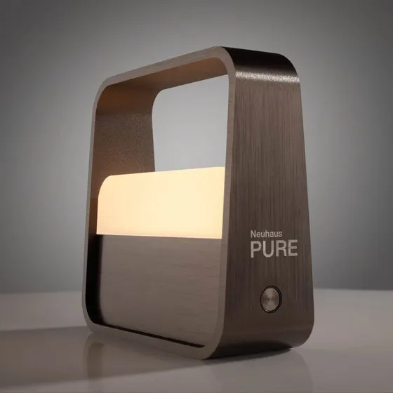 Lámpara de mesa LED recargable PURE Go - Aluminio Marrón Metalizado