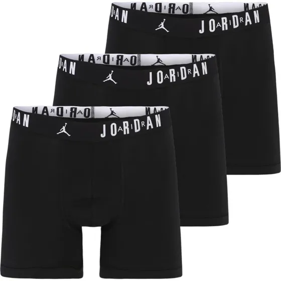 Jordan Flight Calzoncillos de Algodón Pack de 3 - Negro/Gris/Blanco