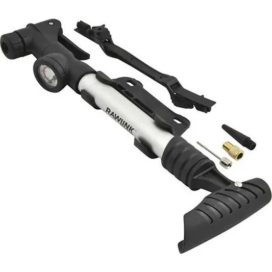 Rawlink Mini Bomba de Aire con Manmetro y Adaptadores