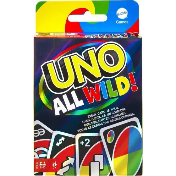 Mattel Uno: All Wild - Juego de Cartas Familiar
