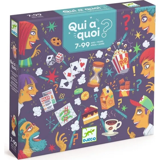 Qui a Quoi - Juego de mesa de rompecabezas para niños