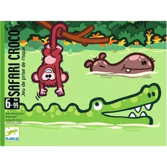 Cartas Safari Croco - Juego de Cartas para Niños