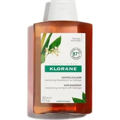 Klorane Champú Anticaspa con Galanga, 200 ml