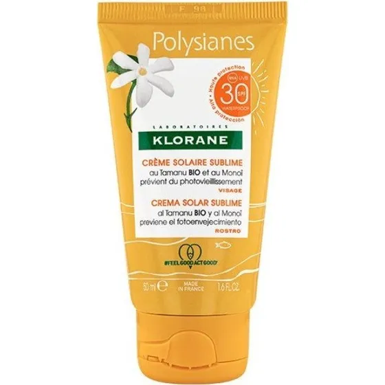 Klorane Polysianes Crema Solar Sublime SPF30 Rostro 50ml