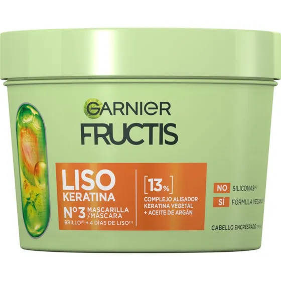 Garnier Fructis Mascarilla Liso Keratina 370 ml
