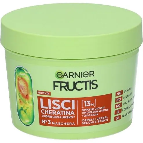 Garnier Fructis Keratin Sleek Mascarilla 370 ml