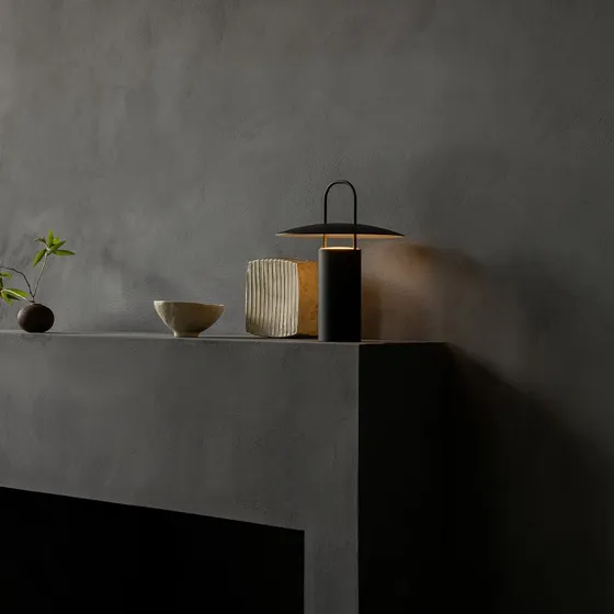 Audo Copenhagen Lámpara de Mesa LED Ray Portátil - Negro