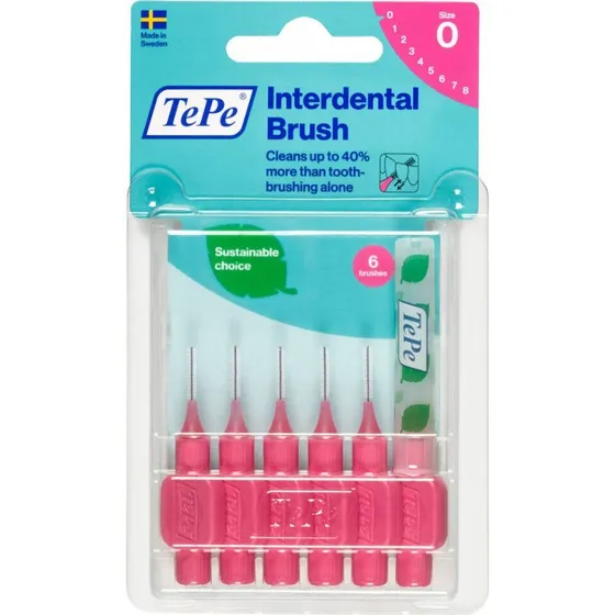TePe Interdental Rosa 0.4mm 6 Unidades