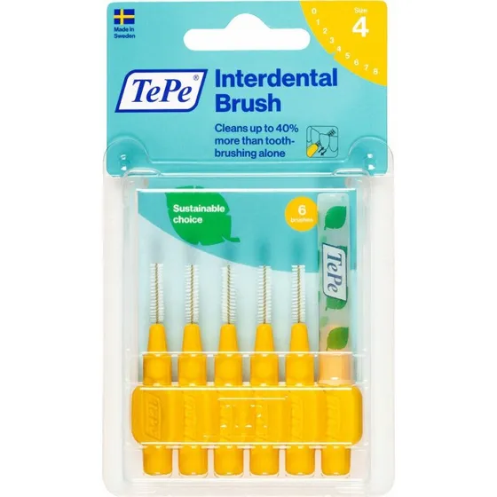 TePe Interdental Yellow 0.7mm 6 uds