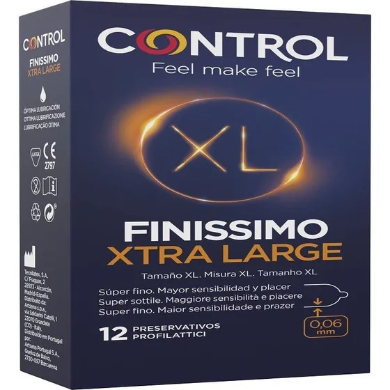 Control Finissimo Xtra Large Preservativos 12 uds