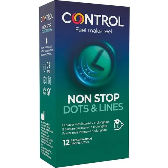 Control Non Stop Dots & Lines Preservativos 12 uds