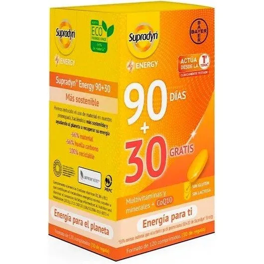 Supradyn Energy Pack 120 Comprimidos (90+30 Gratis)