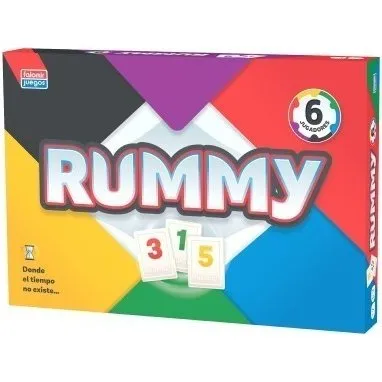 Falomir Rummy 6 Juego de Mesa para hasta 6 Jugadores