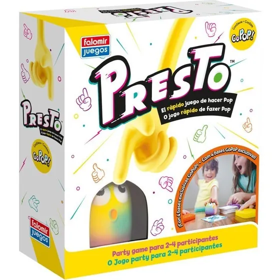 Falomir Presto - Juego de Mesa de Retos con Bases GoPoP
