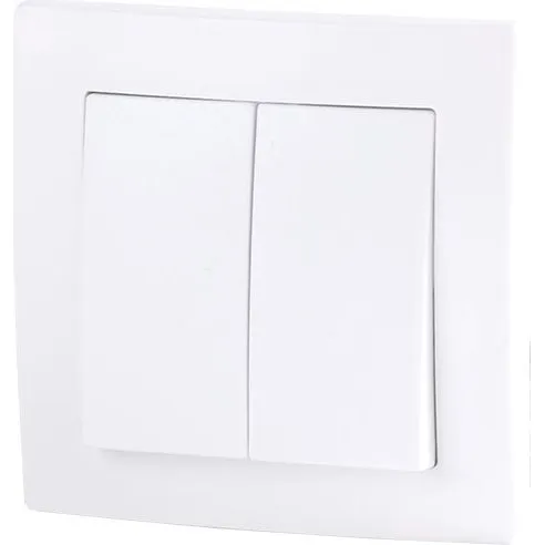 Schneider Electric Interruptor Doble 10A 250V Blanco