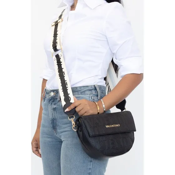 Valentino Bags Bandolera Pansy Negra VBS8PG09