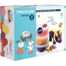DEQUBE Set Plastilina Secado Rápido 12 Modelos