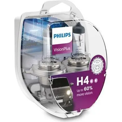 Philips H4 12V 60/55W Vision Plus (Pack 2)