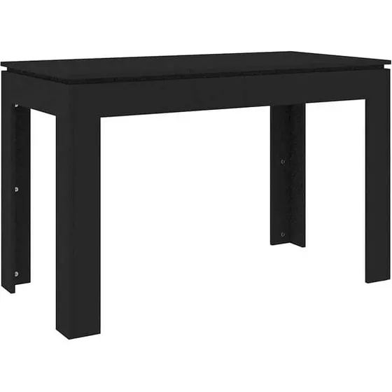 vidaXL Mesa de comedor 120x60x76 cm negro