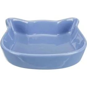 Trixie Comedero Cerámico Cara Gato 0.25L Color Surtido