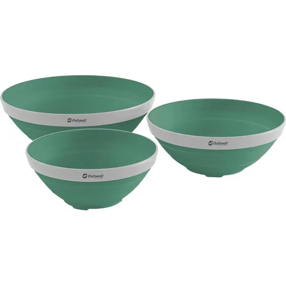 Outwell Collaps Bowl Set 3 Cuencos Verdes